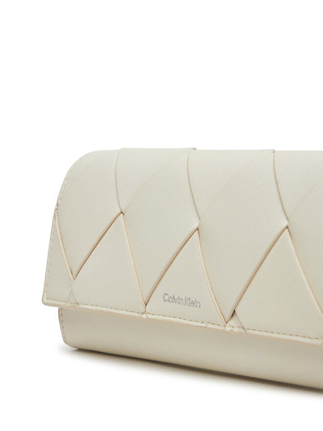Calvin Klein Handtasche Calvin Klein Ck Woven Convertible Wallet Bag K60K612970 Weiß