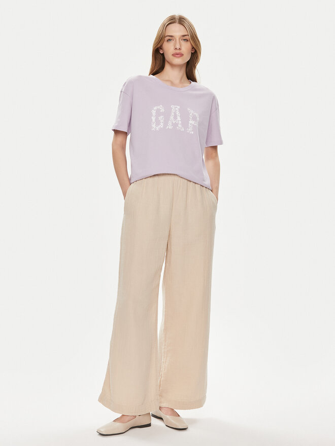Gap Gap Camiseta 875093-02 Violeta Relaxed Fit
