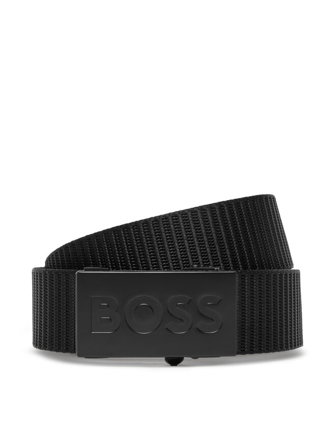 BOSS Чоловічий ремінь BOSS Bosper-Tape 50548405 10243408 01 Чорний