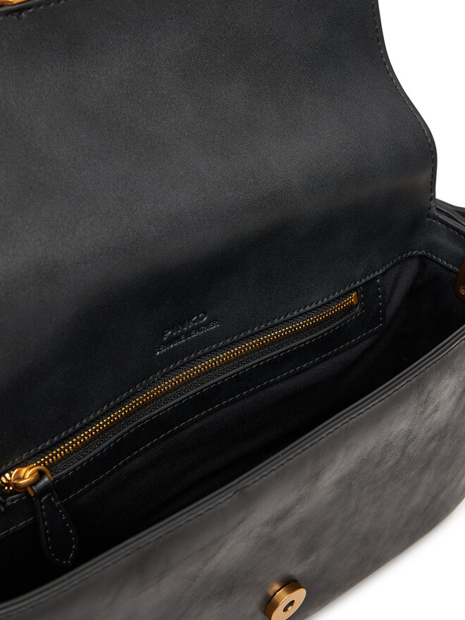 PINKO Handtasche PINKO Love One Classic Slouchy Fl PE 25 PLTT 104524 A2C2 Schwarz