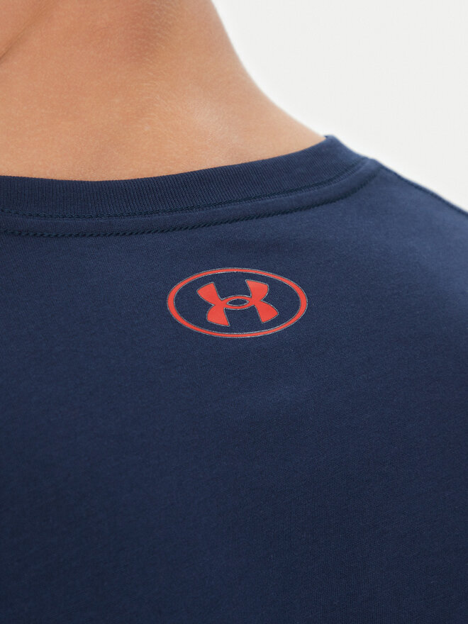 Under Armour Under Armour Póló Boxed Sports 1386793 Sötétkék Loose Fit