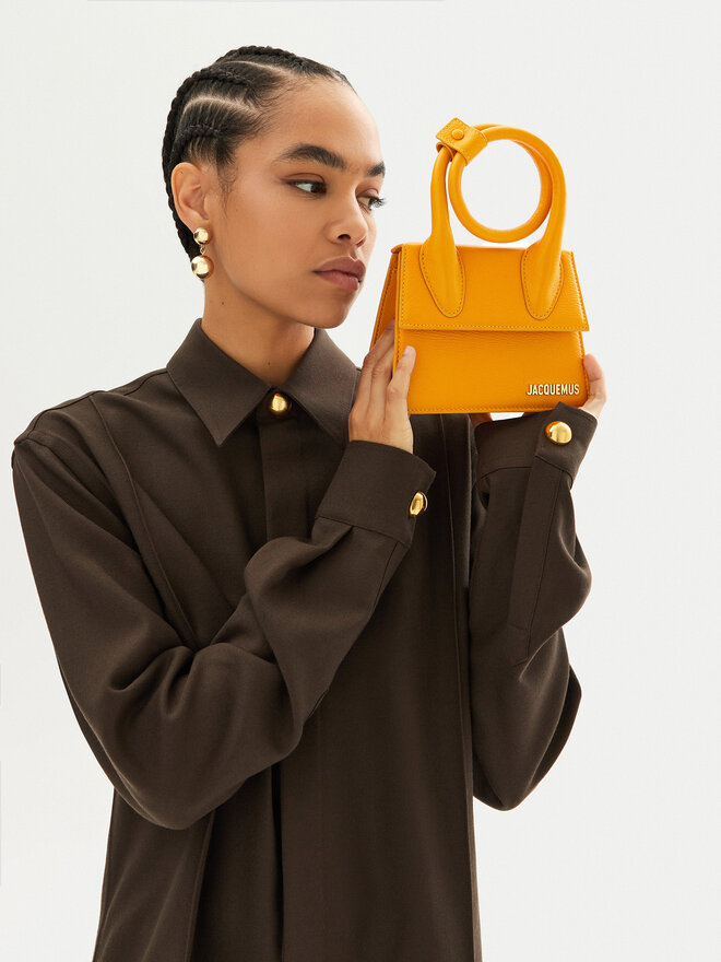 JACQUEMUS Τσάντα JACQUEMUS Le Chiquito 213BA005 Πορτοκαλί