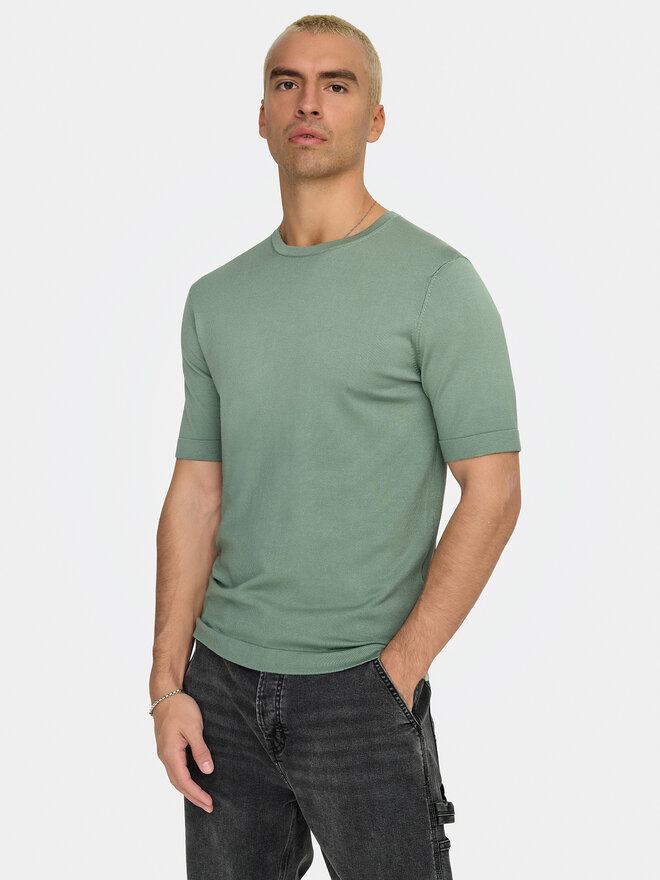Only & Sons Only & Sons Marškinėliai Wyler 22022928 Žalia Regular Fit