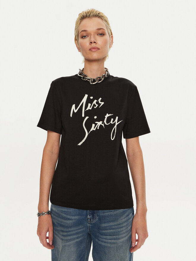 Miss Sixty Miss Sixty T-Shirt 6L3SJ3780000 Μαύρο Regular Fit