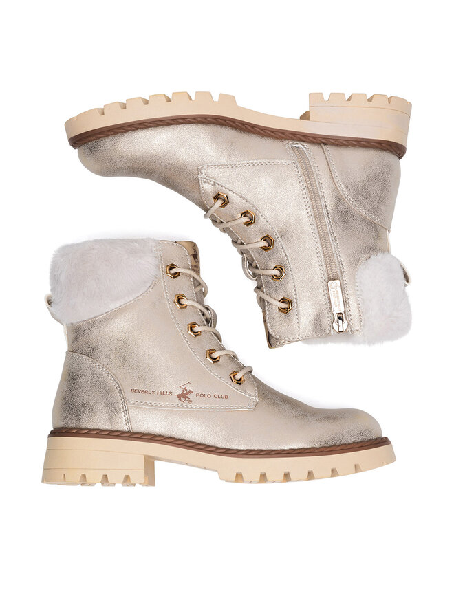 Beverly Hills Polo Club Botines planos Beverly Hills Polo Club CS6135-02 Oro