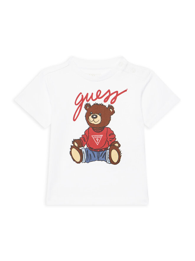 Guess Guess Marškinėliai H4BT01 I3Z14 Balta Regular Fit