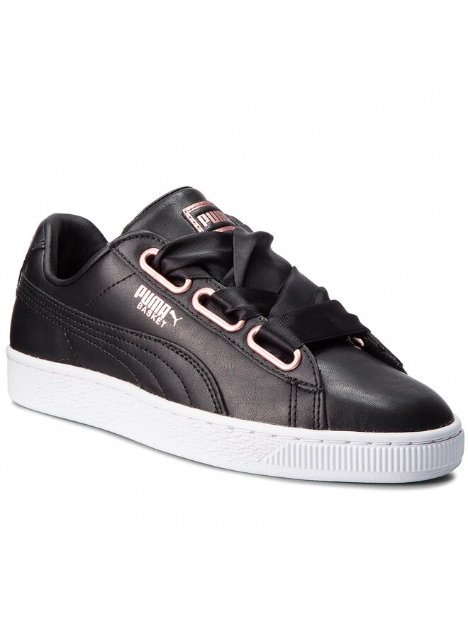 Puma basket heart black rose gold deals