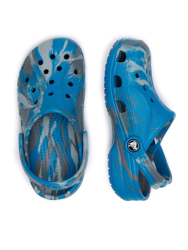 Crocs Şlapi Crocs BAYA MARBLED CLOG KIDS 207016-4GL Bleumarin