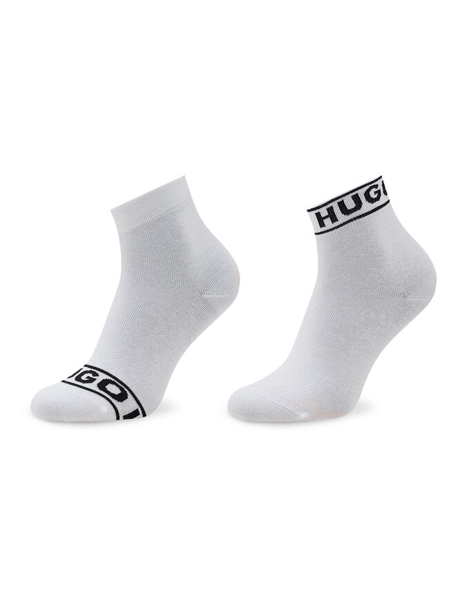 HUGO Lange Socken HUGO Logo 50469291 Weiß