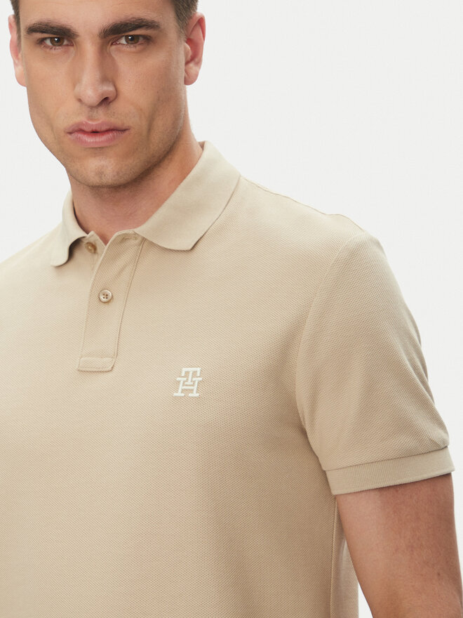 Tommy Hilfiger Tommy Hilfiger Polo marškinėliai MW0MW33167 Smėlio Regular Fit