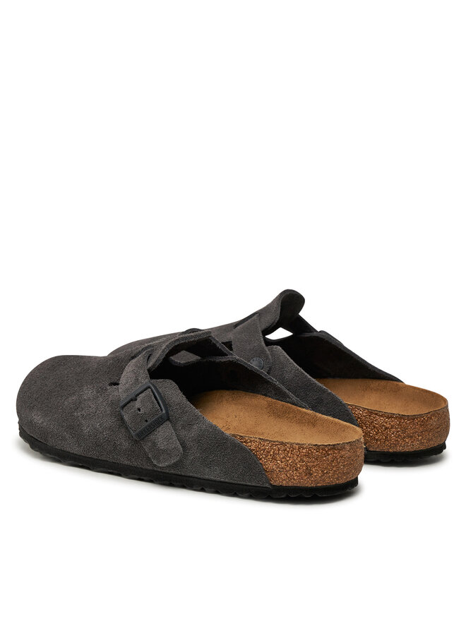 Birkenstock Чехли Birkenstock Boston zamsz 1028602 Сив
