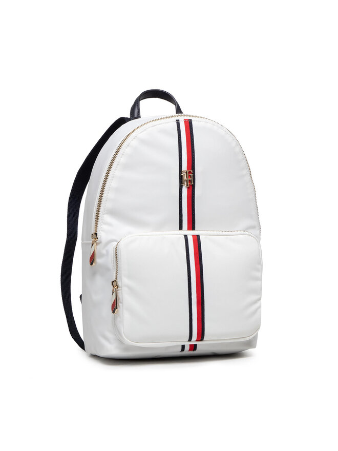 Sac a dos Tommy Hilfiger Poppy Backpack Corp AW0AW11338 Blanc chaussures