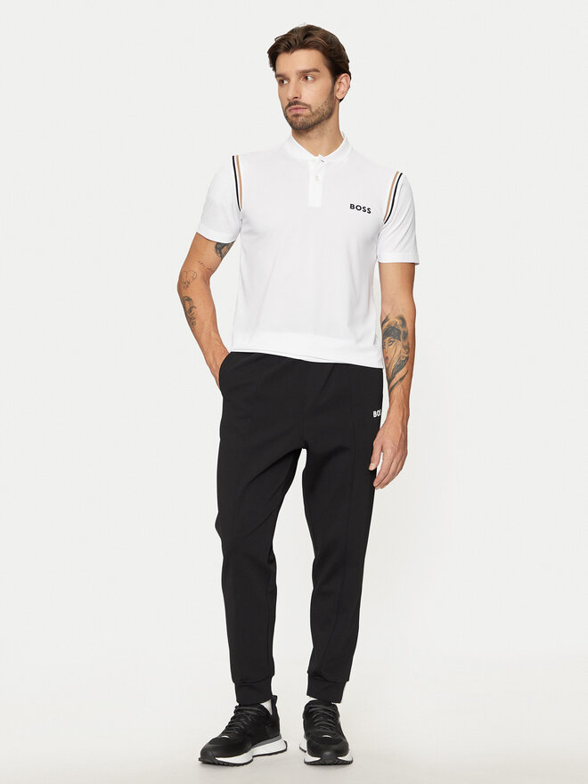 BOSS BOSS Camiseta Pariq 50534347 Blanco Slim Fit