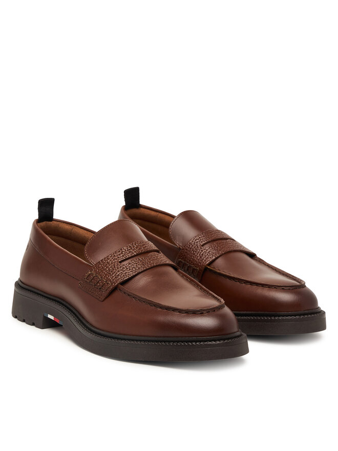 Tommy Hilfiger Slipper Tommy Hilfiger Corporate Casual FM0FM05968 Braun