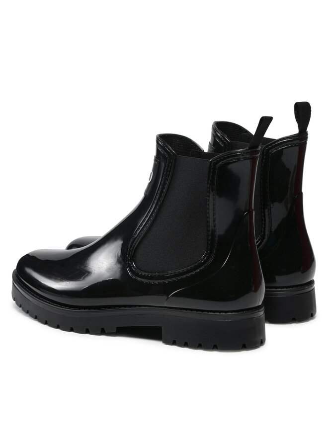 HUGO Гумові чоботи HUGO Tabita Rain Bootie 50461985 10222177 01 Чорний