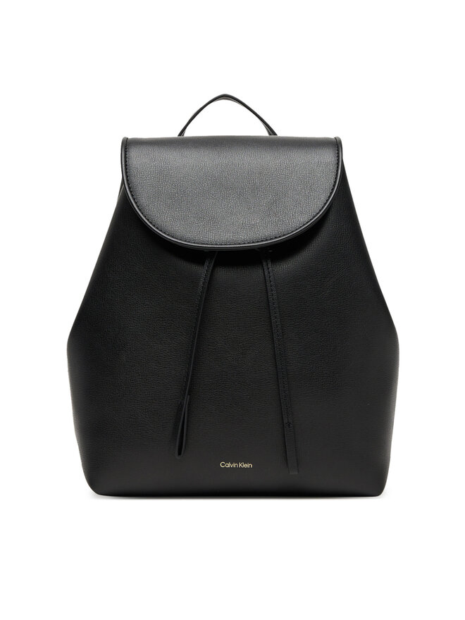 Calvin Klein Σακίδιο Calvin Klein Foil Logo Flap Backpack LV04F3297G Μαύρο