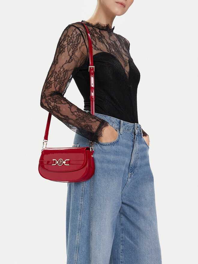 Eva Minge Handtasche Eva Minge EO-ALMA-KY158-1 Dunkelrot