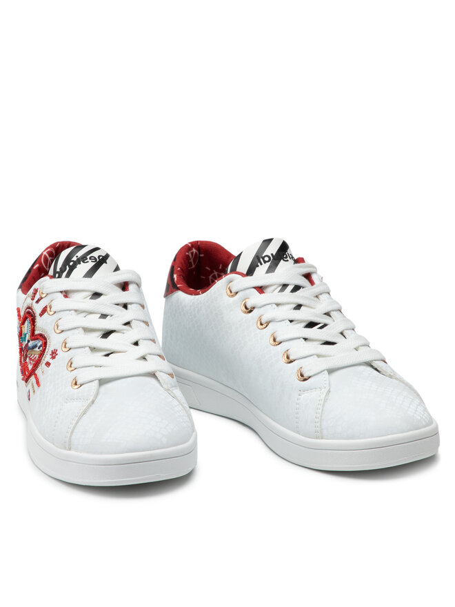 Sneakers Desigual Shoes Cosmic Heart 21WSKP07 WeiB eschuhe