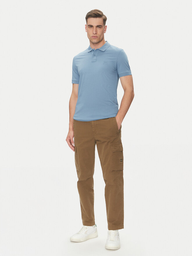 BOSS BOSS Поло Passenger 50507803 Голубий Slim Fit
