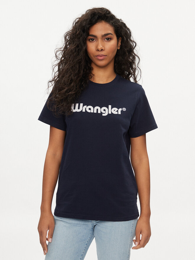 Wrangler Wrangler Marškinėliai 112352289 Tamsiai mėlyna Regular Fit