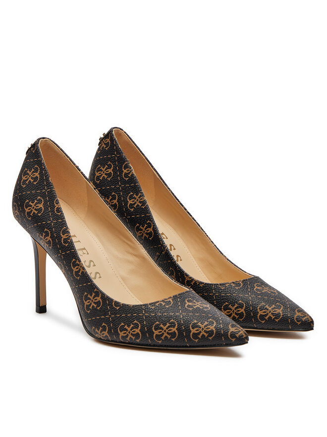 Guess Pantofi cu toc subțire Guess Dabbey 2 FLTDB2 FAL08 Maro