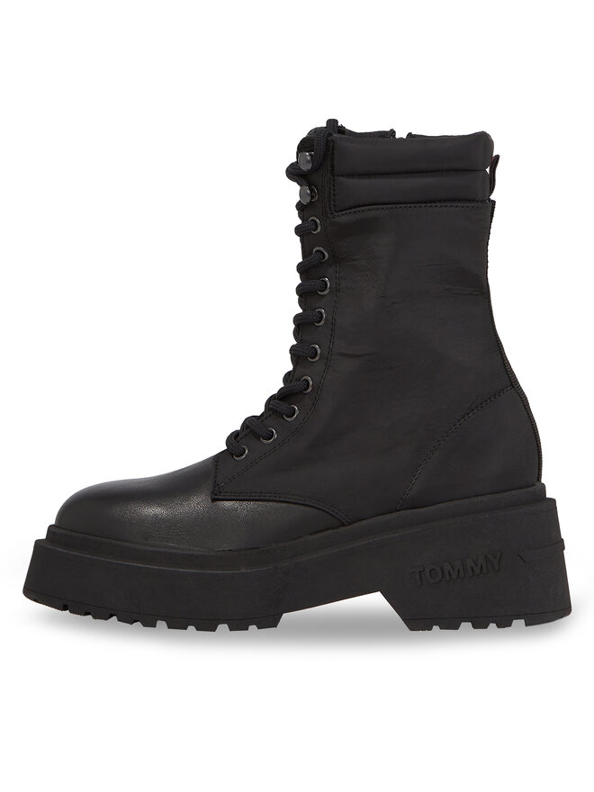 Tommy Jeans Ботильйони Tommy Jeans Tjw Lace Up Padded Boot EN0EN02405 Чорний