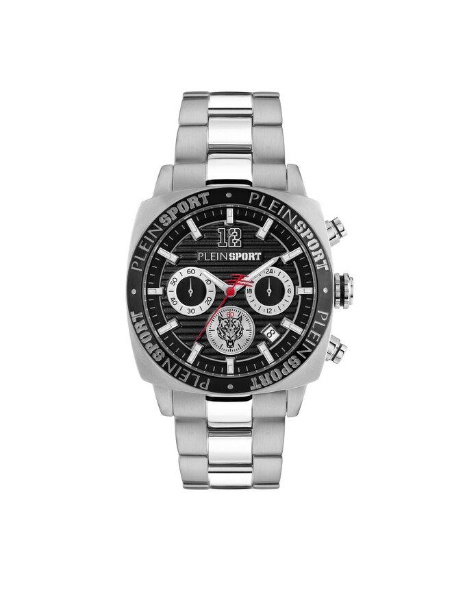 Plein Sport Ročna ura Plein Sport Wildcat PSGBA1123 Srebrna