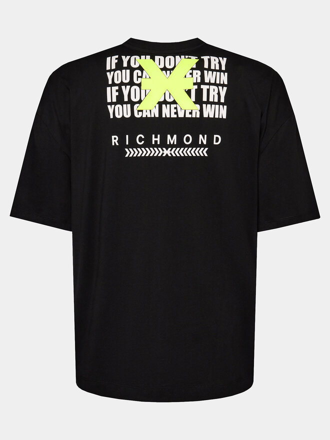 Richmond X Richmond X T-shirt Hugly UMP24059TS Crna Regular Fit