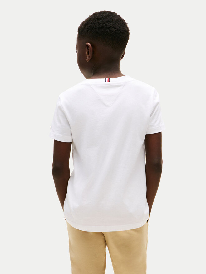 Tommy Hilfiger Tommy Hilfiger Camiseta Script Flag KB0KB09725 Blanco Regular Fit