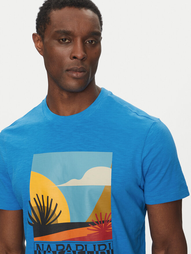 Napapijri Napapijri T-shirt S-Arbia NP0A4IE3 Plava Regular Fit