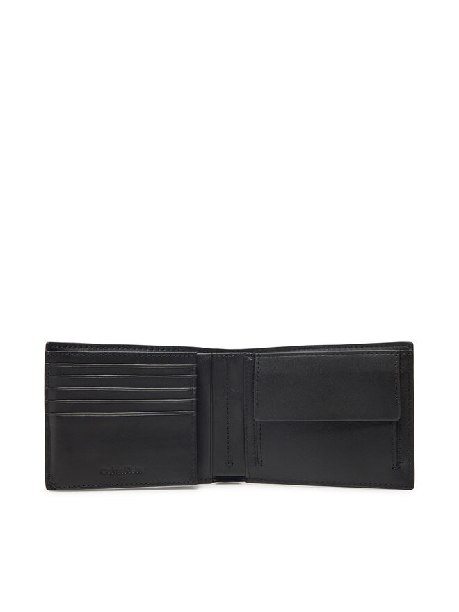 Calvin Klein Herren Geldbörse Calvin Klein Ck Sleek Trifold 10Cc W/Coin K50K512865 Schwarz