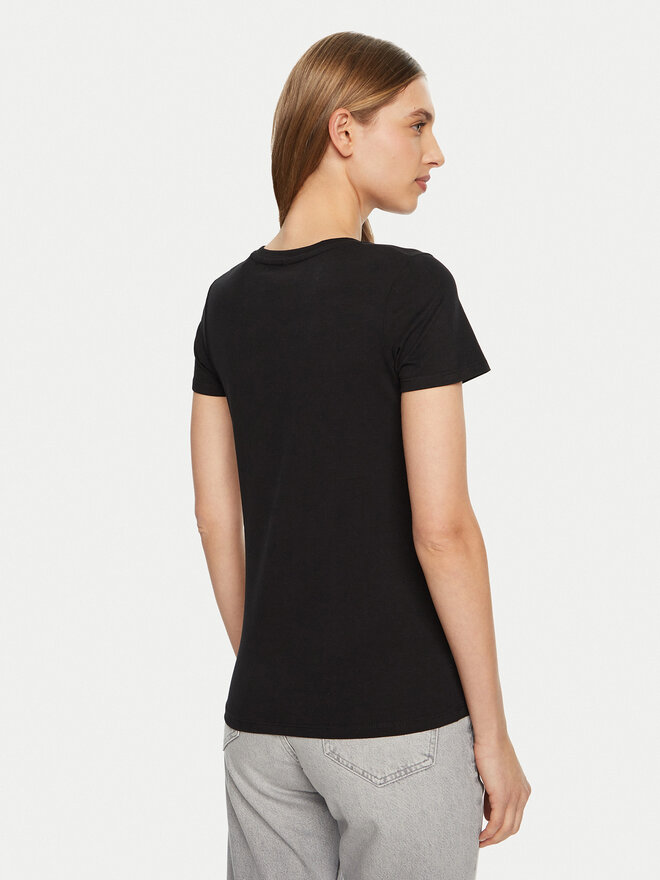 Guess Guess Marškinėliai O5RI01 KBBU1 Juoda Slim Fit
