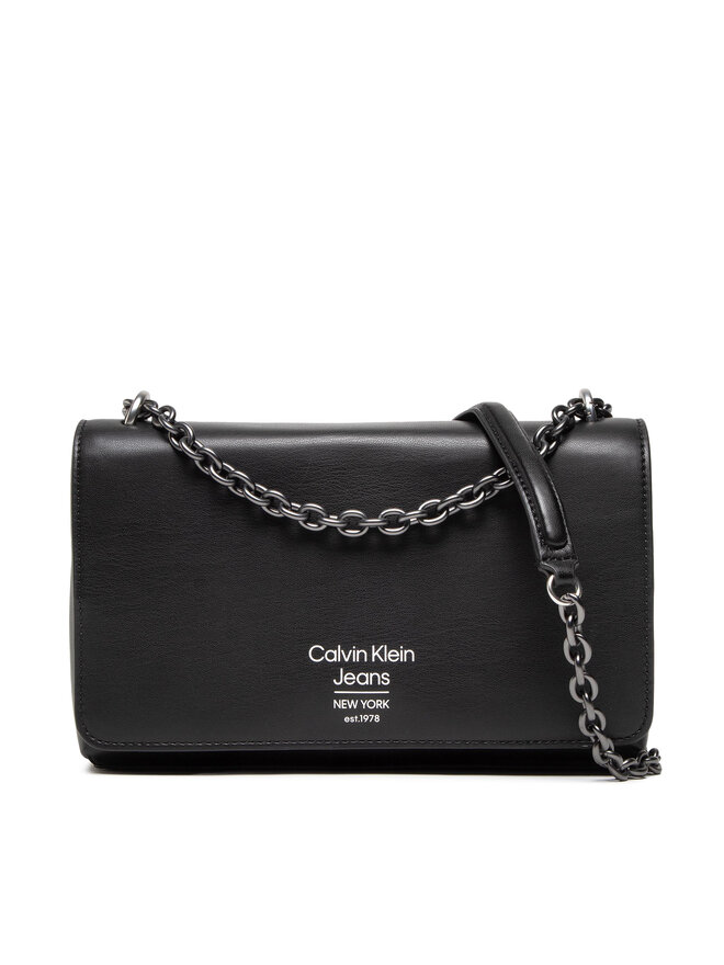 Calvin Klein Jeans Дамска чанта Calvin Klein Jeans Sculpted Ew Flap Conv25 Spec K60K610072 Черен