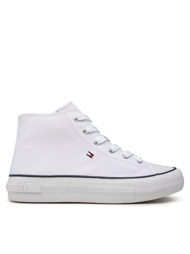 Tommy Hilfiger Kedas Tommy Hilfiger High Top Lace-Up Sneaker T3A4-32119-0890 S Balts