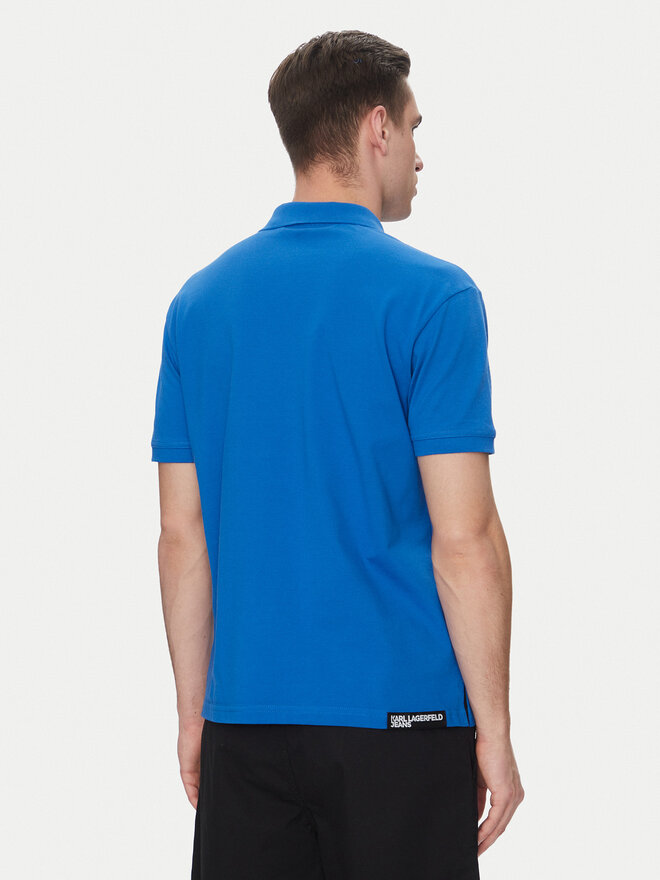Karl Lagerfeld Jeans Karl Lagerfeld Jeans Polo marškinėliai A2M17094 Mėlyna Regular Fit