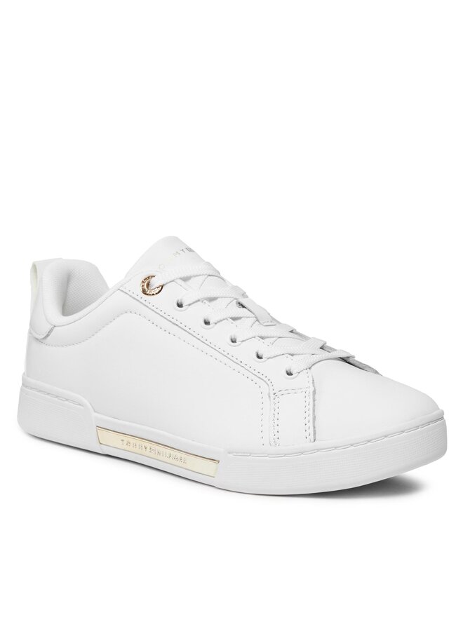 Tommy Hilfiger Sneakers Tommy Hilfiger Chique Court Sneaker FW0FW07634 Alb