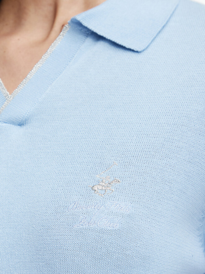 Beverly Hills Polo Club Beverly Hills Polo Club Поло P-SS26W-M550273 Світло-синій Regular Fit