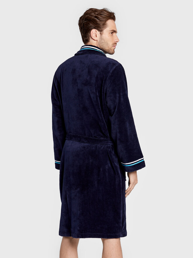 HOM HOM Bademantel Transat 402443 Dunkelblau
