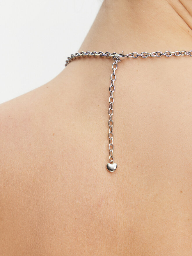 Guess Naszyjnik Guess JUBN05 212JW Srebrny