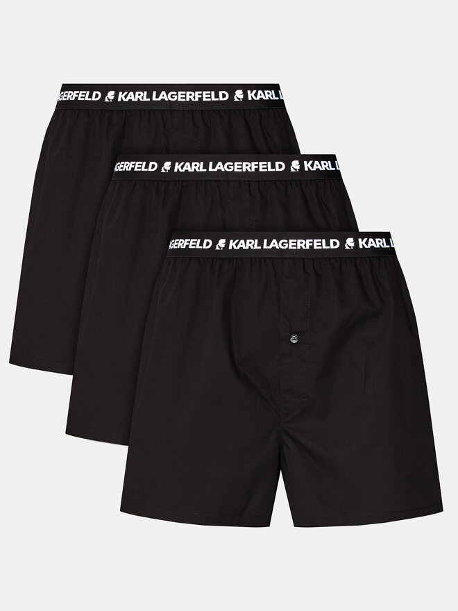 KARL LAGERFELD KARL LAGERFELD Pack de 3 bóxers 221M2134 Negro