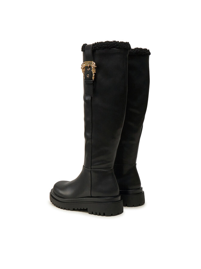 Versace Jeans Couture Μπότες Versace Jeans Couture Drew 77VA3S65 Μαύρο