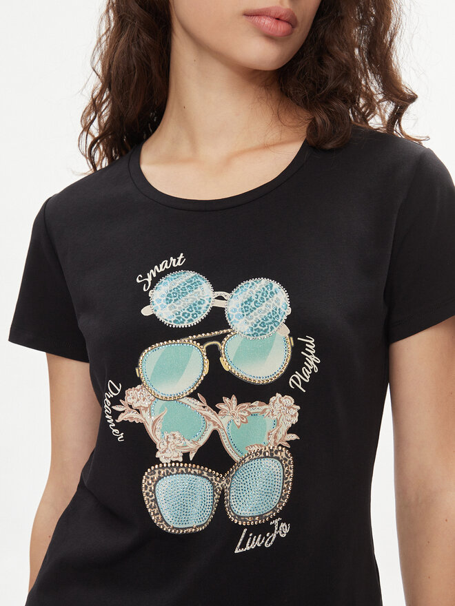 Liu Jo Liu Jo T-Shirt MA4393 J5003 Μαύρο Regular Fit