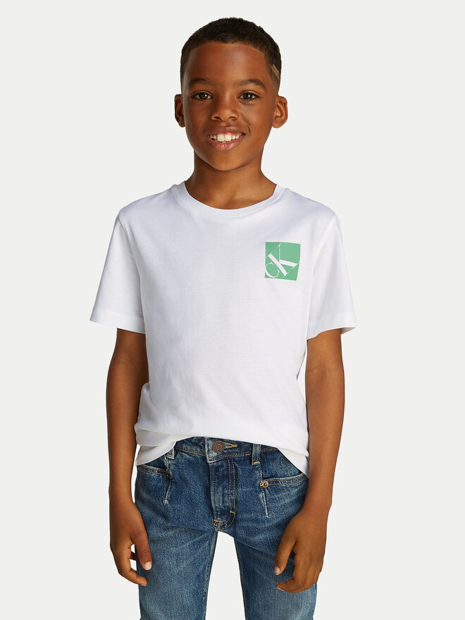 Calvin Klein Jeans Calvin Klein Jeans Camiseta Shifted IB0IB02351 Blanco Regular Fit