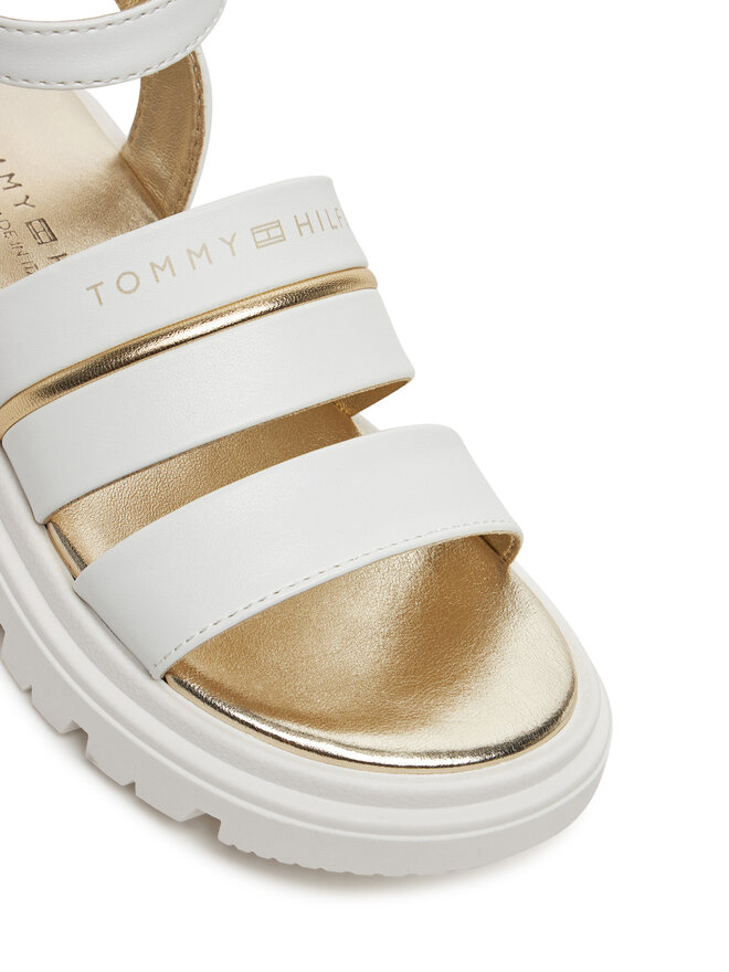 Tommy Hilfiger Sandalen Tommy Hilfiger Sandal T4A2-33798-0371 M Weiß