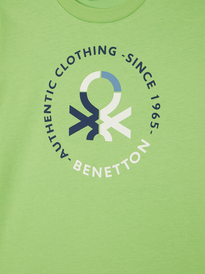 United Colors Of Benetton United Colors Of Benetton Camiseta 3I1XC10N3 Verde Regular Fit