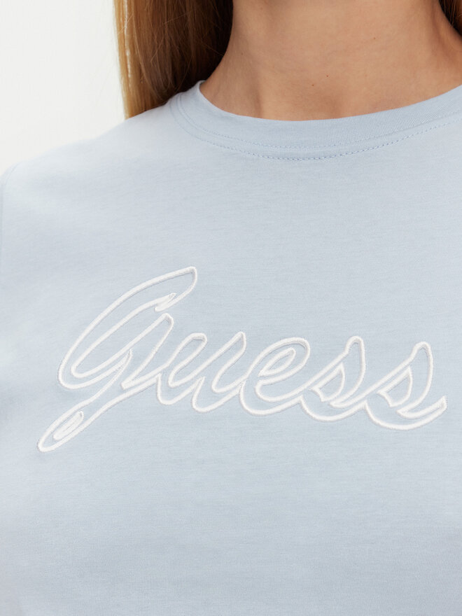 Guess Guess Футболка V5GI02 K9RM1 Блакитний Slim Fit