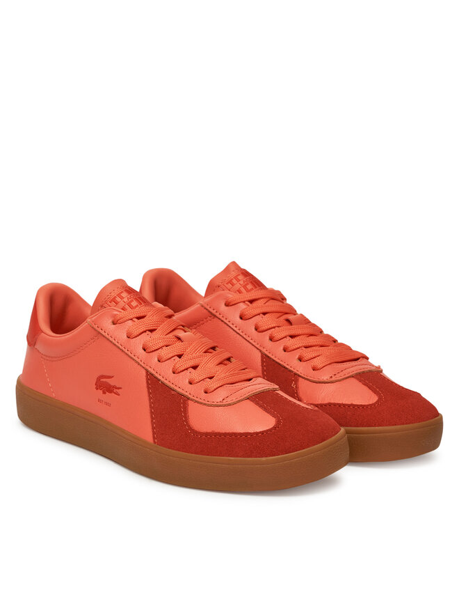 Lacoste Sneakersy Lacoste Baseshot 7-49SFA0030 Pomarańczowy