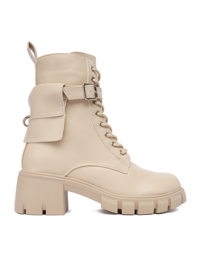 DeeZee Botines planos DeeZee 17193-13 Beis