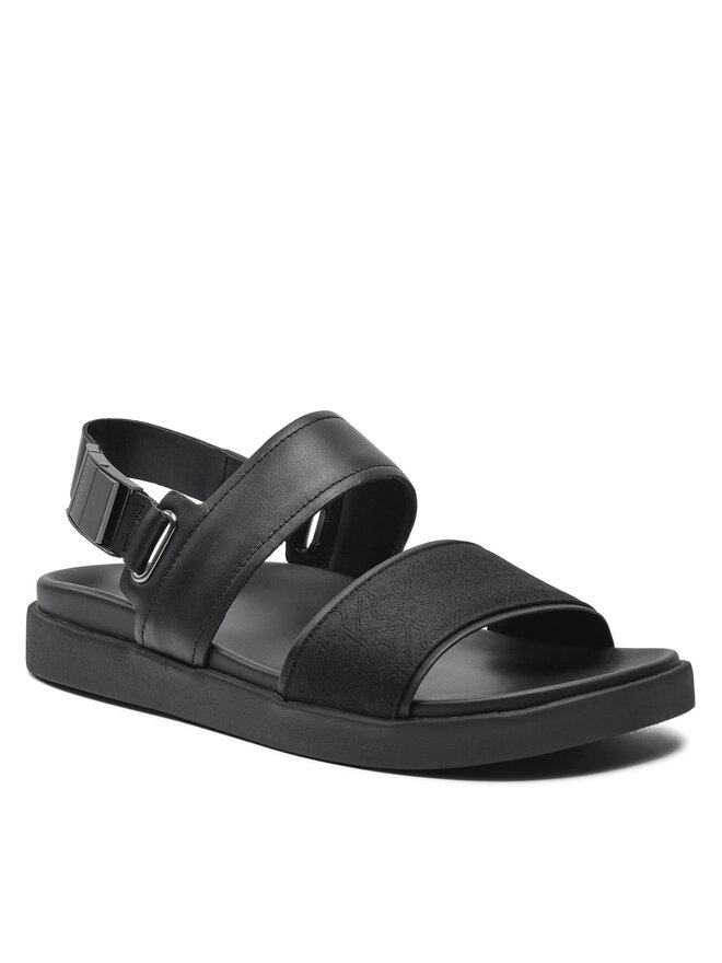Calvin Klein Sandalen Calvin Klein Back Strap Sandal Jaq Mono Ip HM0HM01421 Schwarz