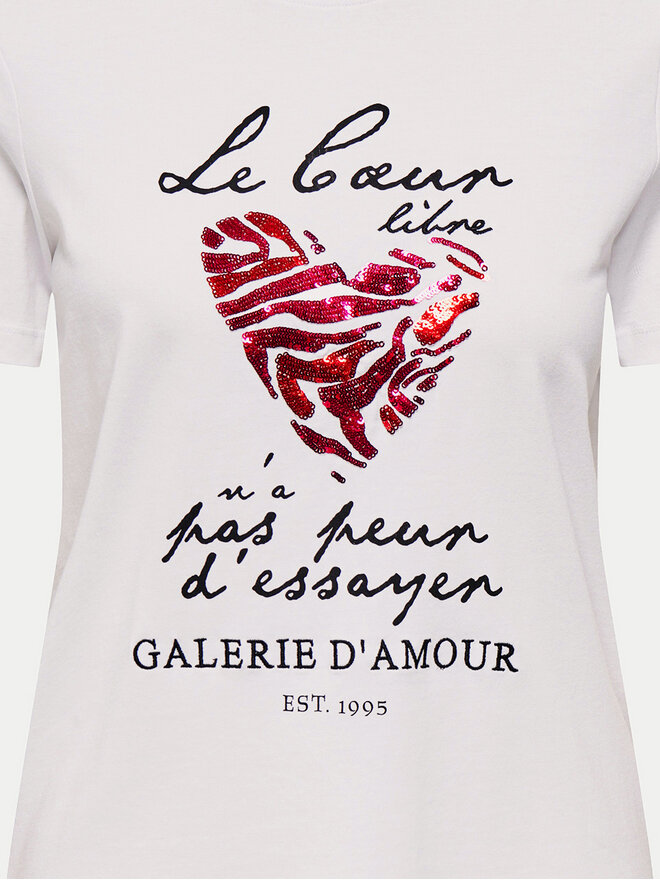 ONLY ONLY Camiseta Kita 15332698 Blanco Regular Fit